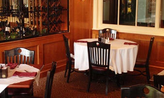 Dining room in the hotel